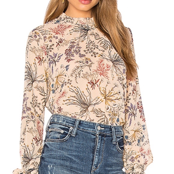 Wayf Tops - WAYF | Porcelain Doll Floral Blouse A19